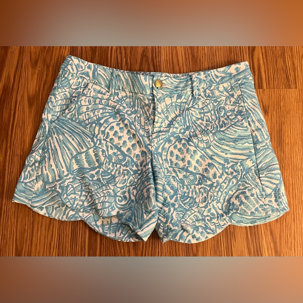 Lily Pulitzer Scalloped Shorts